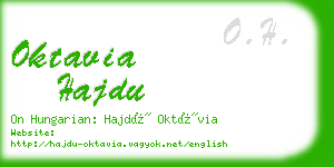 oktavia hajdu business card